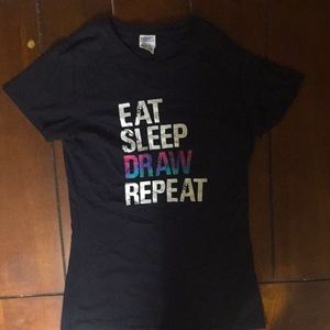 “Eat Sleep Draw Repeat” T-Shirt